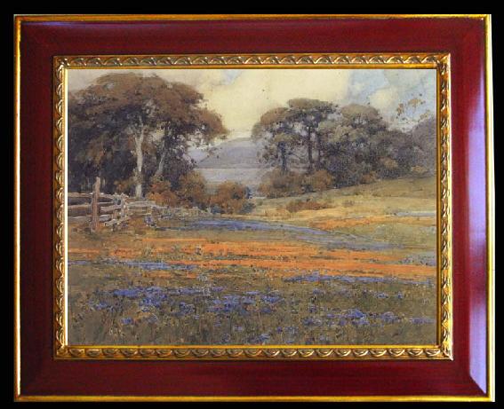 framed  unknow artist California landscape, Ta079